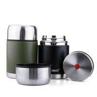 Quality 500ML 800ML Stainless Steel Vacuum Food Container Simple Healthy Food Jar for sale