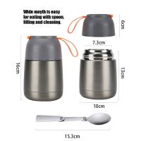 Quality 430ML 620ML Airtight Vacuum Food Container Safe And Healthy Stainless Steel Food for sale