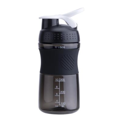 China Best Selling Portable Sports Water Bottle BPA Free Gym Plastic Protein Shaker Bottle With Stainless Steel Ball for sale