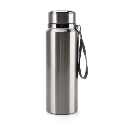 China 760ML Empty Vacuum Travel Pot  Customized Color Simple Stainless Steel Water Bottle With Rope for sale