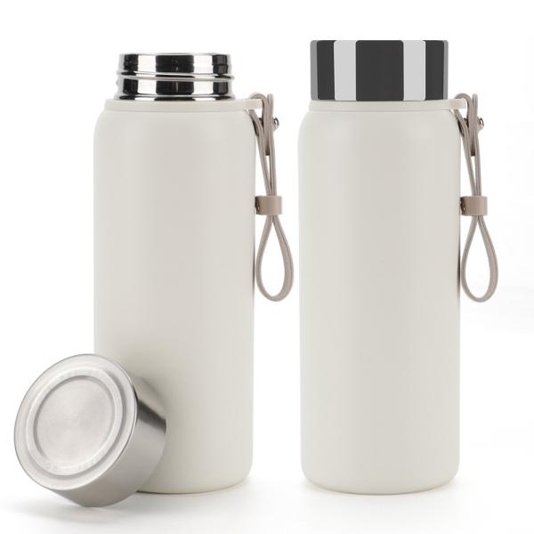 Quality 380ml Vacuum Insulated Stainless Steel Double Walled Tumbler Travel Cup Thermo Mug with Rope for sale