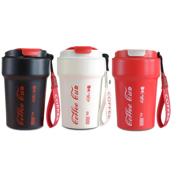 Quality 12oz Bpa Free Double Wall Steel Vacuum Flask Insulated Travel Tumbler Flask Coffee Mug for sale