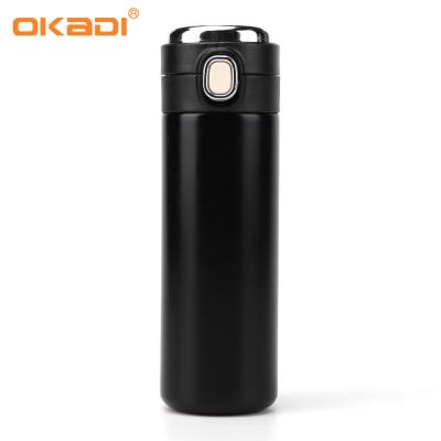 China 2021 Smart Water Bottle Led Digital Temperature Display Stainless Steel 500ml Insulation Smart Thermos for sale