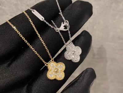 China Tipos luxuosos da joia do diamante do fabricante da joia de Van Cleef & de Arpels 18k à venda