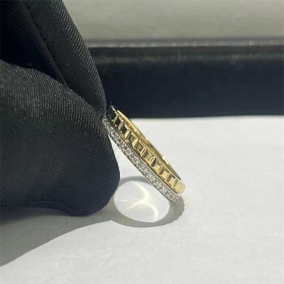 China Anel de diamante de ouro 18k personalizado  com joias luxuosas de melhor qualidade com cravação HK à venda