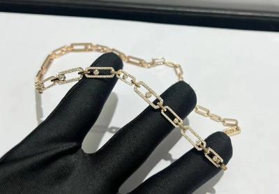 China china jewelry factory 18k yellow gold diamond necklace Messika high brand jewelry for sale