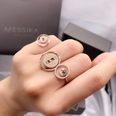 China 18K modificado para requisitos particulares que fija el oro Diamond Jewelry Ring de la joyería 18K en venta