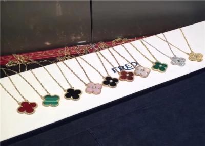 Chine 18K authentique Gold Van Cleef Jewelry/collier de nacre d'Alhambra de cru à vendre