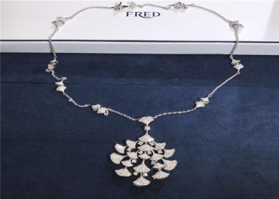 China As divas de  sonham o boutique da joia da forma de Diamond Necklace do ouro de 4.1ct 31.5g 18K à venda