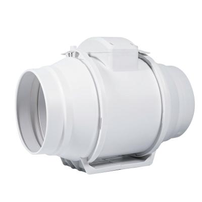China White Mixed-Flow 2 Speed Exhaust Duct Inline Fan 4 inch 5inch 6inch 8inch for Industrial for sale