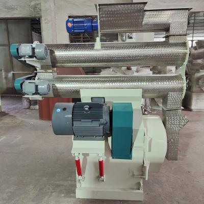 China Horizontal Ring Die Pellet Mill Chicken Feed Maker Machine 55KW 10TH for sale