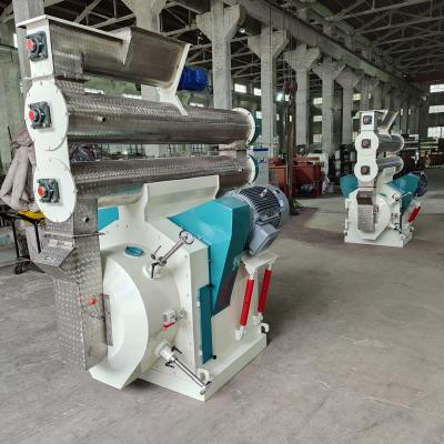 China Large Ring Die Pellet Mill Biomass Pelletizer 55KW 12th for sale
