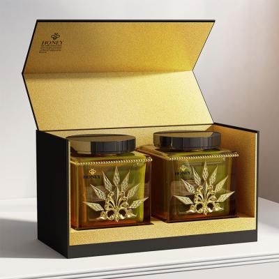 China Custom Size Printed Cardboard Royal Honey Bottle Jar Packaging Gift Boxes Luxury for sale