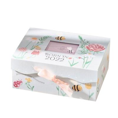 China Custom Size Baby Socks Keepsake Gift Box Modern Novel Design Baby Shower Gift Boxes for sale