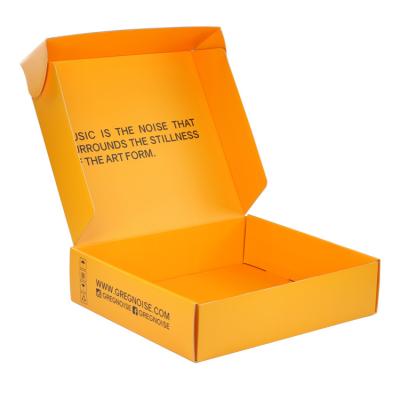 China Orange Custom Printed Mailer Boxes / Corrugated Shipping Boxes With Private Label for sale
