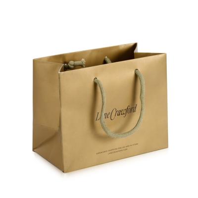 China Recyclable Luxury Branded Paper Bags , Custom Printed Paper Shopping Bags for sale