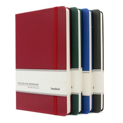 China Moleskine PU Custom Notebook Printing With Elastic Closure A5 Size for sale