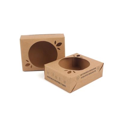 China Eco Friendly Die Cut Kraft Paper Soap Box With Custom Printed Logo for sale
