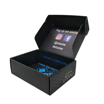 China Custom Recycled Black Corrugated Packaging Monthly Box Subscription for sale