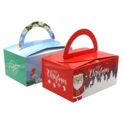 China Caixas de empacotamento do presente feito sob encomenda do favor dos doces do artesão de Logo Printed Paper Christmas à venda