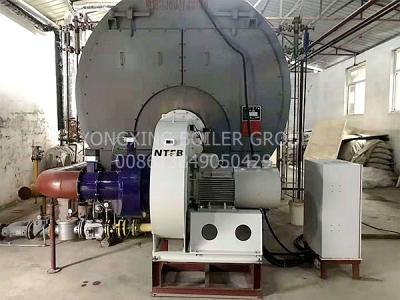 China Three Return Natural Gas Fire Tube Boiler Hot Water Boiler Furnace for Hotel School for sale