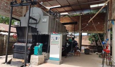 China Biomassa industrial ambiental caldeira de vapor ateada fogo para a indústria 6 Ton/H da madeira compensada à venda