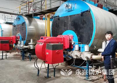 China 10 Ton Gas Fired Steam Boiler 10000Kg/Hr Running Low Consumption Fuel for sale