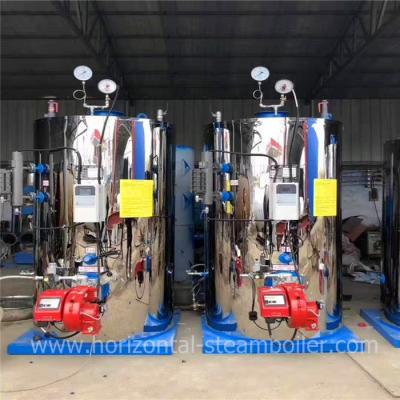 China Gas Steam Boilers / Vertical Oil Gas Small Steam Boiler 200kgs/h For Paper Industry for sale