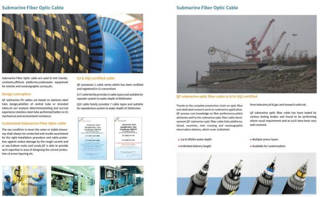 33kv 35kv 66kv Subsea AC XLPE Insulated Lead Alloy Sheath Swa Optial Fiber Submarine Power Cable