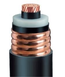 中国 高電圧電源ケーブル IEC 60840 銅コア XLPE 絶縁型銅波紋蓋 高電圧電源ケーブル 販売のため
