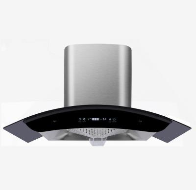 China SS Glass Island Extractor Copper Range Hood 30 Inch for sale