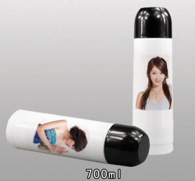 China Sublimation 750ML white small thermo jug with pictures print for sale