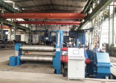 China 60mm Thickness Plate Bending Machine Hydraulic Symmetrical 3 Rolls PLC for sale
