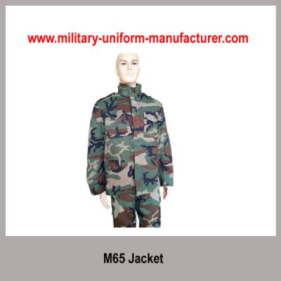 China Military Waterproof Woodland Camouflage M65 Combat Jacket For Army for sale