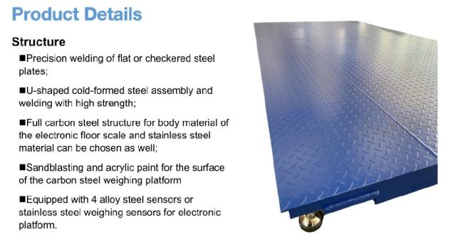 3m X 18m 100ton 120tons Electronic Weighing Balance Digital Weighbridge Truck Scale