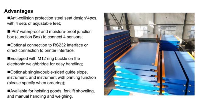 10t 20t 30t Electronic Scale Weighing Floor Truck Scale for Sale