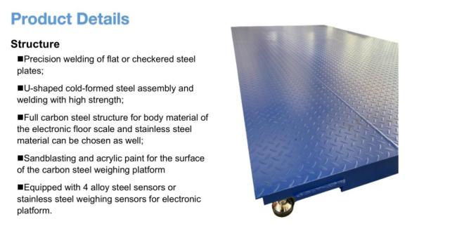 Scale Weighbridge with Load Cell for Weighing Trucks and Trailers
