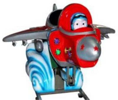China MP3 Swing  machine kiddie ride with music the red air fighter for sale