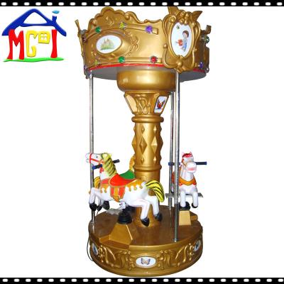Китай 3 seats merry-go-around kiddie carousel for indoor amusement park продается