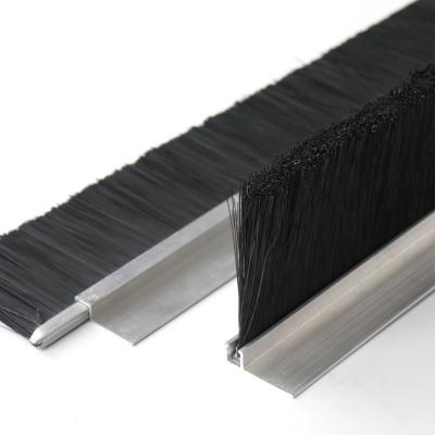 China ODM Nylon Dust Commercial Door Brushes Strip Seal 15mm for sale