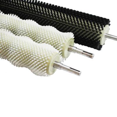 China Custom Industrial Conveyor Cylinder Nylon Roller Brush for Cleaning for sale