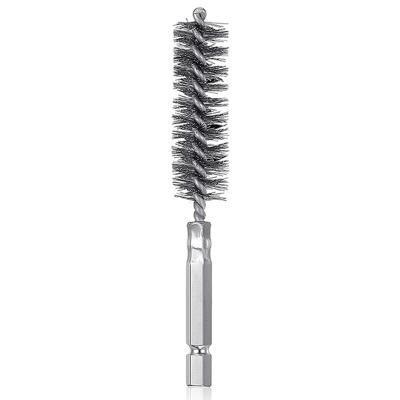 China Tube Twisted Stainless Steel Wire Brushes For Cleaning Pipe Holes for sale
