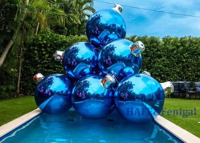 China Inflatable Christmas Ornaments Mirror Ball Red Balloons For Christmas Large Size for sale