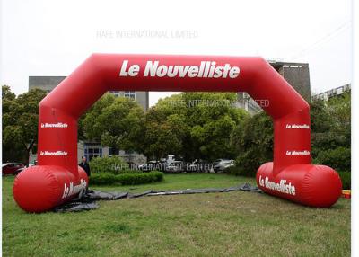 China 7 * 4 M Inflatable Arch Blow Up Arch Logo Printed 2 Sides In Marathon Events for sale