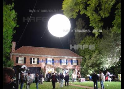 China O balão gigante do hélio da lua do diodo emissor de luz ilumina a impressão de seda de controle remoto do branco/RGB Digital à venda