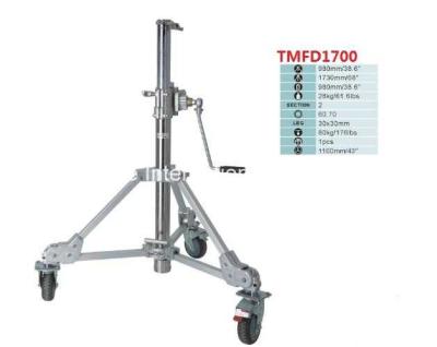 China Heavy Duty Steel Portable Tripod Light Stand With Rocker Arm And Photographic Equipment for sale