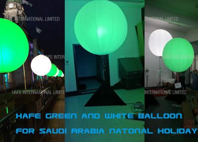 China Da decoração inflável branca verde da iluminação da cor do diodo emissor de luz uso real dos eventos do partido de Arábia Saudita à venda