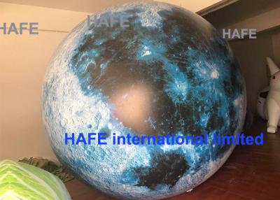 China Led Lighting Giant Inflatable Moon Globe Balloon For Outdoor Decoration for sale