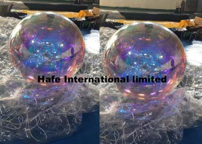China 1.5M Christmas Inflatable Mirror Ball , Led Balloon Nightclub Decoration for sale