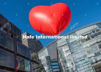 China PVC Helium Advertising Heart Shaped Balloons For Parade Branding Or Decoration for sale